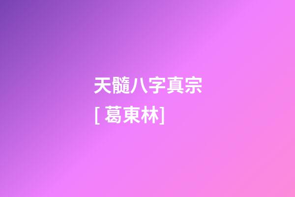 天髓八字真宗[ 葛東林]